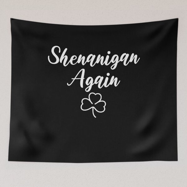 Item preview, Shenanigan Again White Shamrock Clover designed and sold by artfulnotebook.