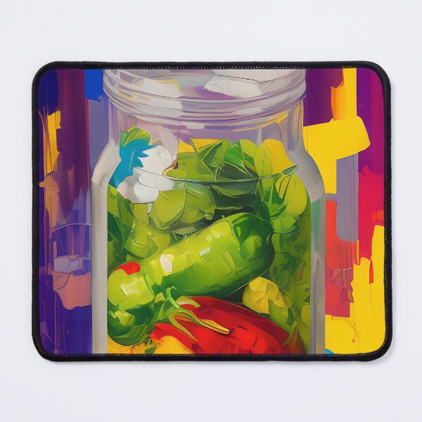 Item preview, Jar of Pickled Peppers. Colourful Food Composition. designed and sold by FewBits.