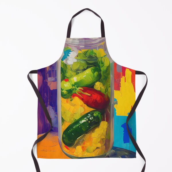 Item preview, Jar of Pickled Peppers. Colourful Food Composition. designed and sold by FewBits.
