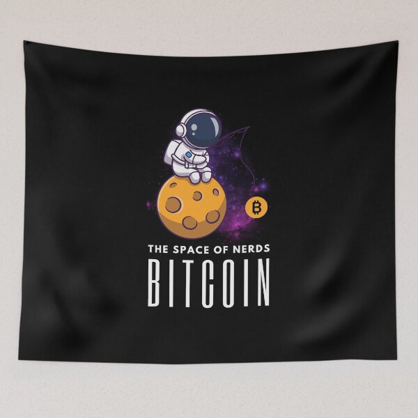 Item preview, Bitcoin -  the space of nerds. designed and sold by Life Stuff.
