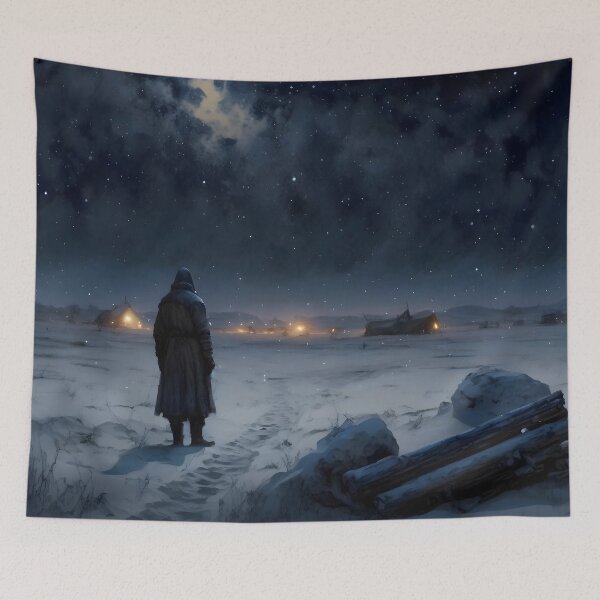 Item preview, "The Lone Hooded Man" designed and sold by mai-gallery.