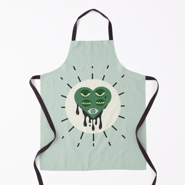 Item preview, Three Eyed Sad Electric Valentine Drippy Heart designed and sold by UTLastResponder.