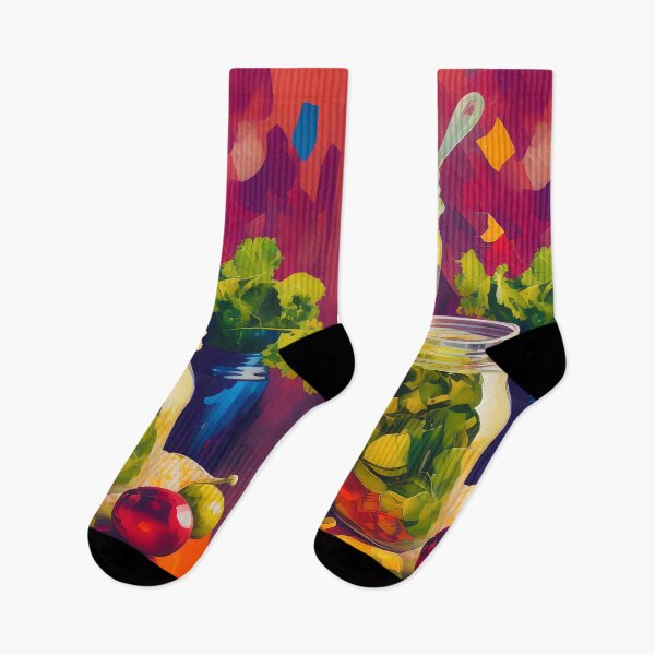 Item preview, Jars of Vine Leaves. Colourful Food Composition. designed and sold by FewBits.