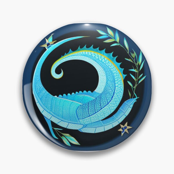Item preview, círculo, azul, asiático, dragón designed and sold by PlayDifferent ⭐⭐⭐⭐⭐.
