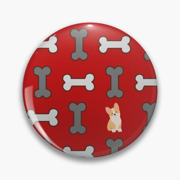 Aperçu de l'œuvre Corgis avec motif d'os pour chien créée et vendue par FringyGingy.