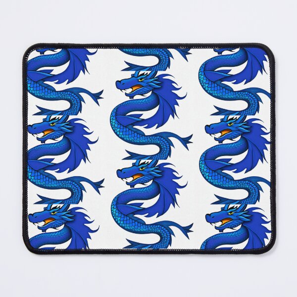 Aperçu de l'œuvre Dragon bleu asiatique créée et vendue par PlayDifferent ⭐⭐⭐⭐⭐.