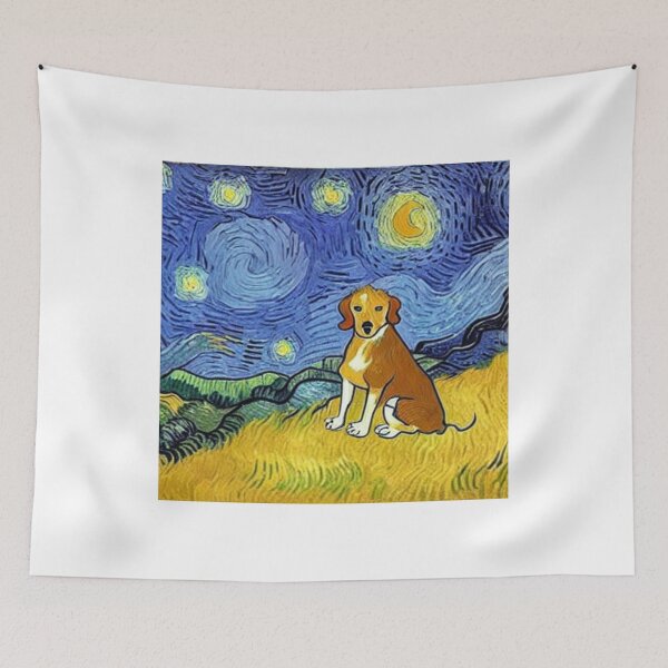 Item preview, Vincent van Gogh: The Dog Starry Night Art  designed and sold by Parparaway.