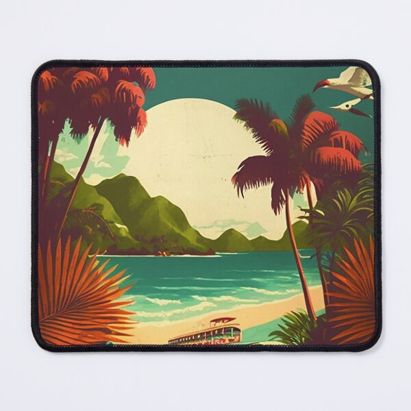 Item preview, Aruba Caribbean Vintage Travel Art Poster designed and sold by OldTravelArt.