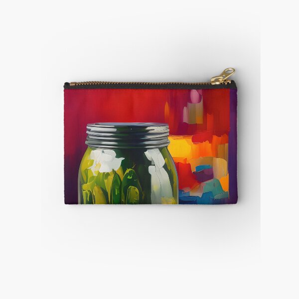 Item preview, Jars of Pickled Vine Leaves. Colourful Food Composition. designed and sold by FewBits.