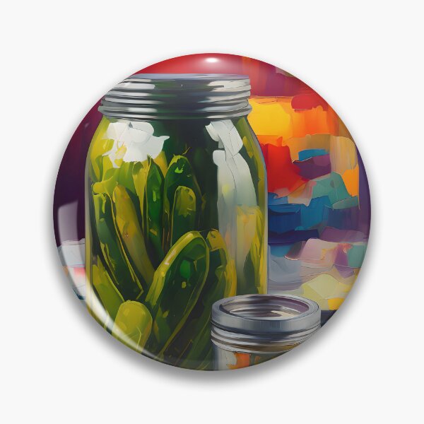 Item preview, Jars of Pickled Vine Leaves. Colourful Food Composition. designed and sold by FewBits.