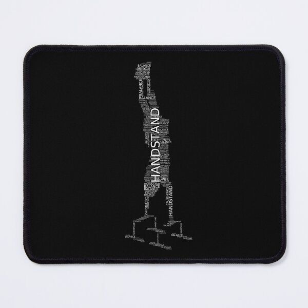 Item preview, Handstand Calisthenics Parallettes Word Shape designed and sold by StrongShirts.