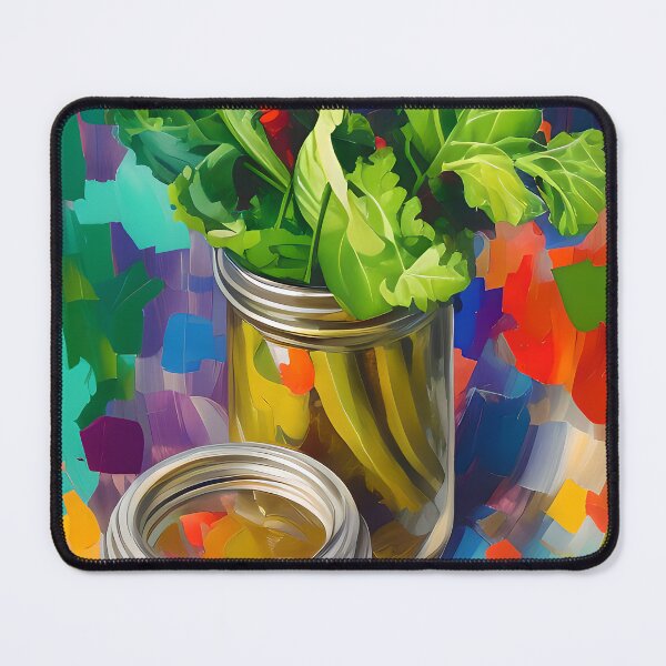 Item preview, Jars of Gherkins. Colourful Food Composition. designed and sold by FewBits.
