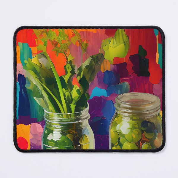 Item preview, Jars of Vegetables Ready to Pickle. Colourful Food Composition. designed and sold by FewBits.