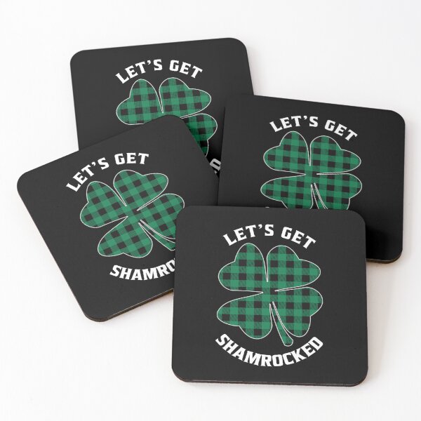 Item preview, Let's Get ShamRocked Green Plaid Funny St. Patrick's Day Irish Lucky Clover designed and sold by PrintOfi.