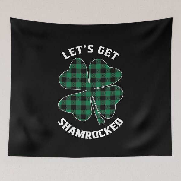 Item preview, Let's Get ShamRocked Green Plaid Funny St. Patrick's Day Irish Lucky Clover designed and sold by PrintOfi.