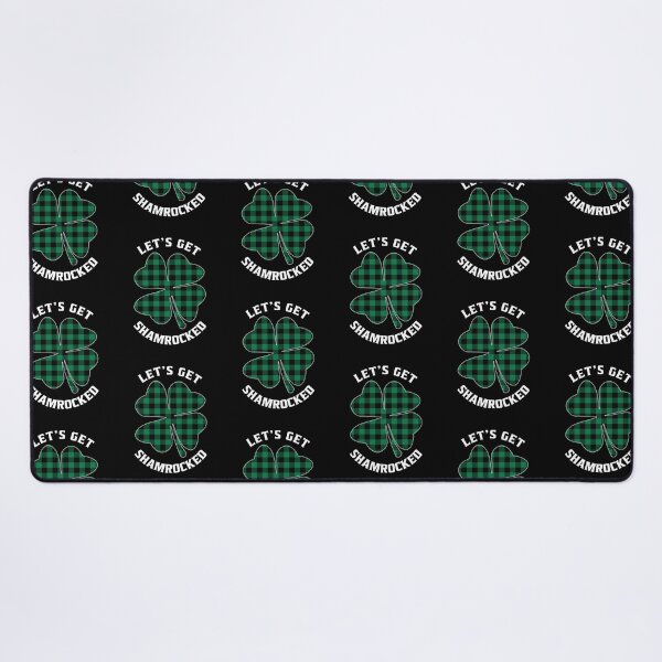 Item preview, Let's Get ShamRocked Green Plaid Funny St. Patrick's Day Irish Lucky Clover designed and sold by PrintOfi.