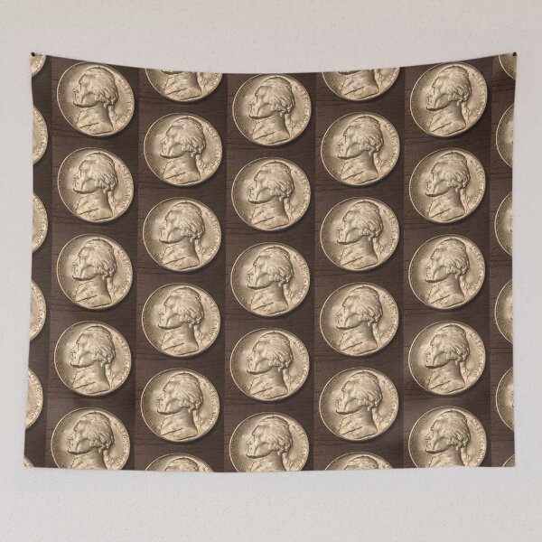 Item preview, 1945 S Jefferson Nickel designed and sold by coinsxcrochet.