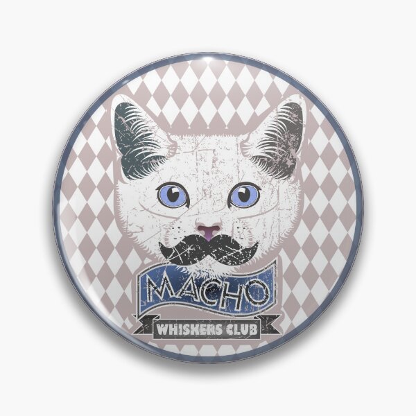 Item preview, Macho Whiskers Club designed and sold by StairiArt.