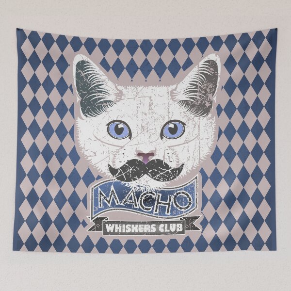 Item preview, Macho Whiskers Club designed and sold by StairiArt.