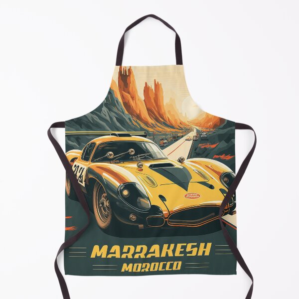 Item preview, Marrakesh Morocco Supercar Vintage Travel Art Poster designed and sold by OldTravelArt.