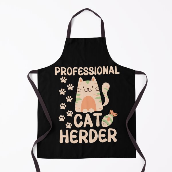 Item preview, Professional cat herder - cute cartoon cat designed and sold by EvergreenWhimsy.