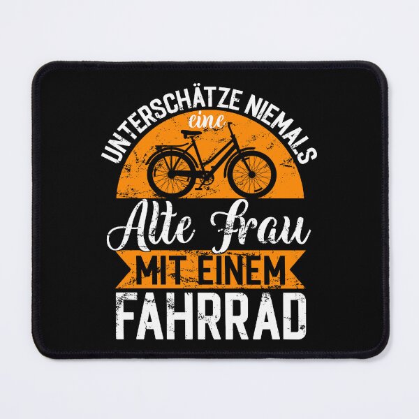 Item preview, Never underestimate an old woman with a bike gift idea designed and sold by StrongShirts.