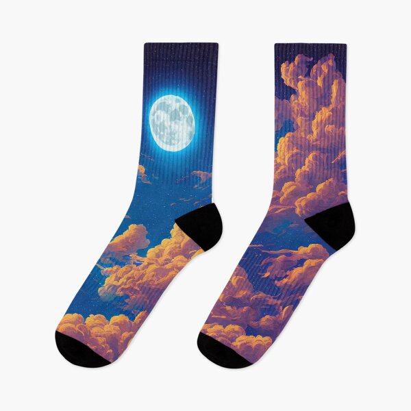 Item preview, Glowing moon with orange clouds  designed and sold by MindEscape ..