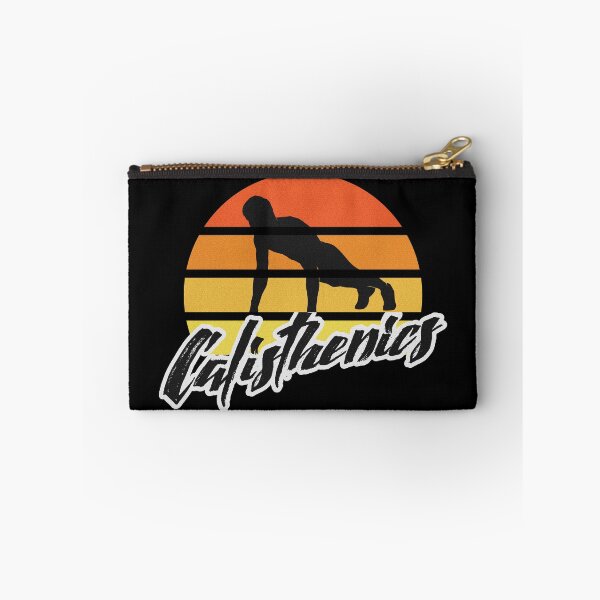 Item preview, Calisthenics Push Up Retro Sunset Street Workout designed and sold by StrongShirts.