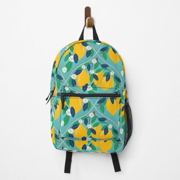 Item preview, Lemons on a Branch -Aqua Tiles designed and sold by dKarthdesign.