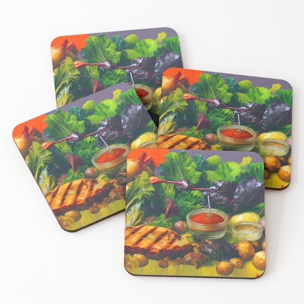 Item preview, Sunday Roast. Colourful Food Composition. designed and sold by FewBits.