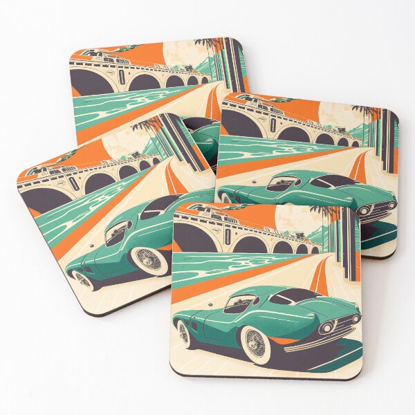 Item preview, Qatar Supercar Vintage Travel Art Poster designed and sold by OldTravelArt.