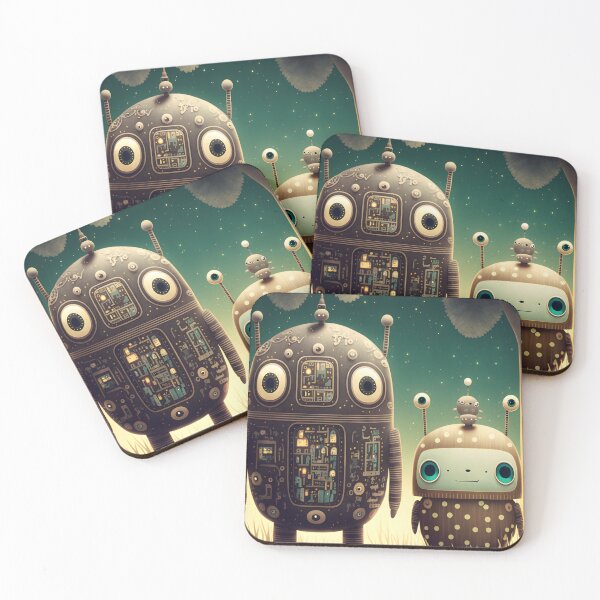 Item preview,  Little Pop Art Deco Robots designed and sold by Marcelo Vieira.