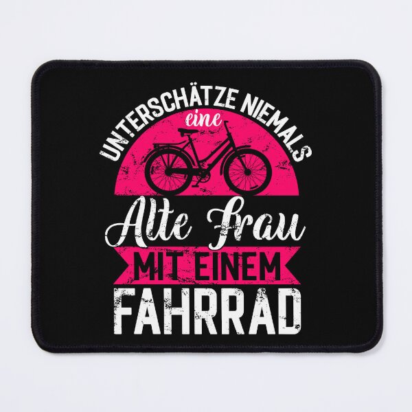 Item preview, Never underestimate an old woman with a bike gift idea designed and sold by StrongShirts.