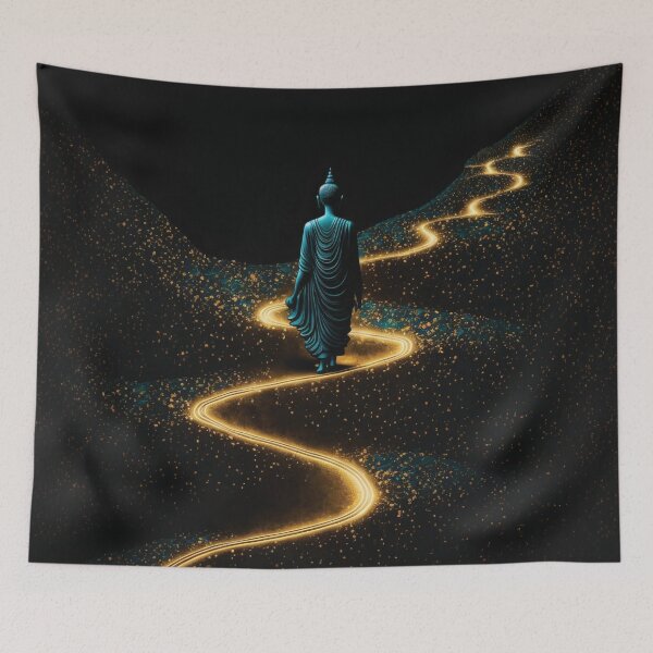 Item preview, Buddha Walking The Golden Path designed and sold by Plumtree81.