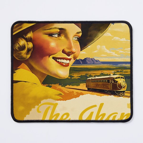 Item preview, The Ghan Railway Australia Vintage Travel Art Poster designed and sold by OldTravelArt.