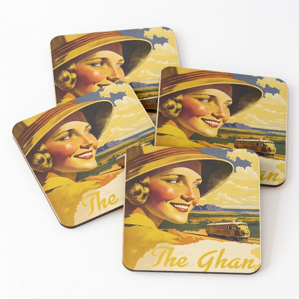Item preview, The Ghan Railway Australia Vintage Travel Art Poster designed and sold by OldTravelArt.