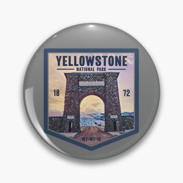 Item preview, Yellowstone National Park Roosevelt Arch at Sunrise designed and sold by smpritt.