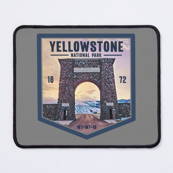 Item preview, Yellowstone National Park Roosevelt Arch at Sunrise designed and sold by smpritt.