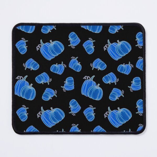Item preview, Blue Glow Pumpkins on Black designed and sold by dKarthdesign.