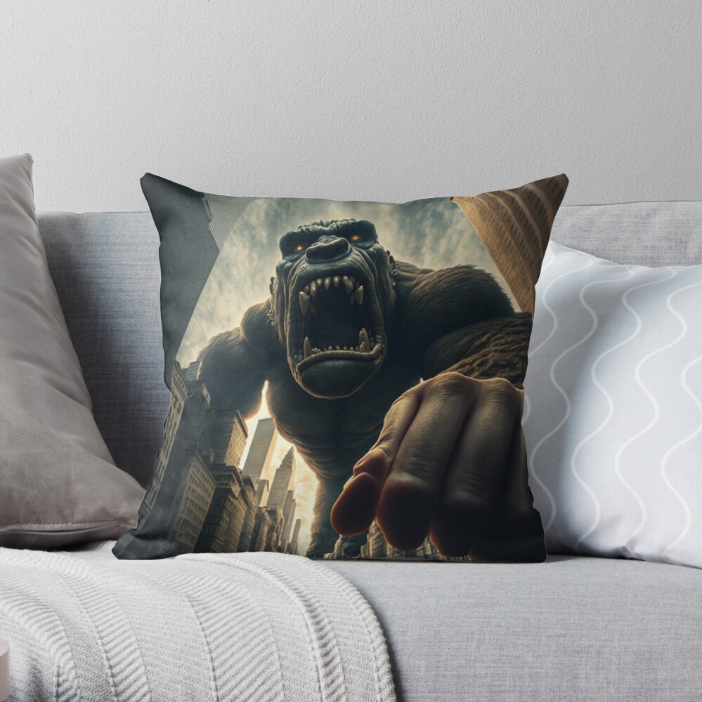 Gorilla #2 Throw Pillow