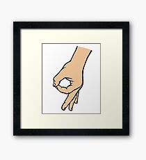 circle game funny novelty Framed Print