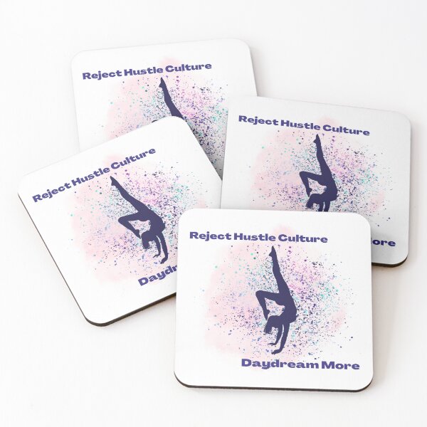 Item preview, Reject Hustle Culture - Daydream More (Pink) designed and sold by T-WoodCreations.