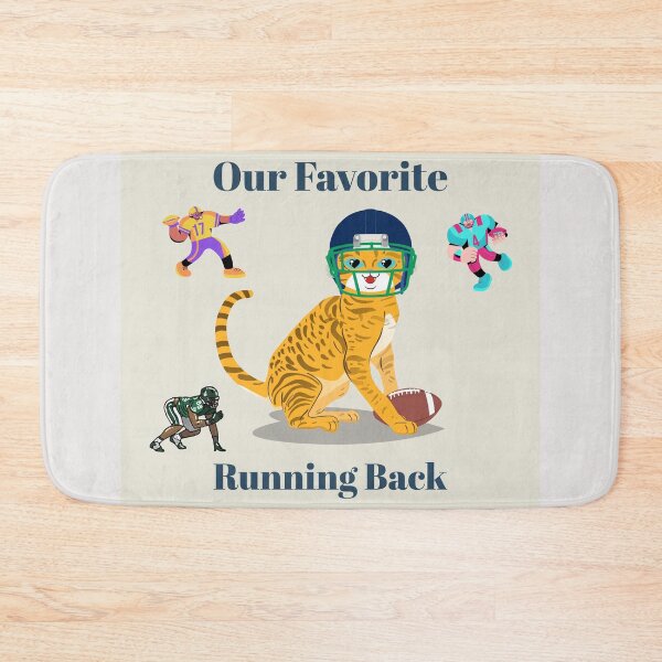 Item preview, Our Favorite FOOTBALL CAT Running Back designed and sold by LGMmugsdesign.