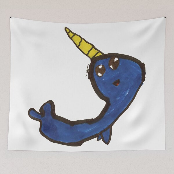 Item preview, Happy Narwhal designed and sold by aryadraws.