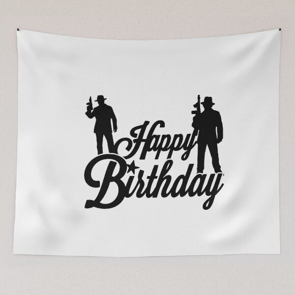 Item preview, Birthday T-Shirt, Happy Birthday T-shirt, Gangster, Mafia theme, Birthday Gift, Design for Man and Ladies ,Boy and Girl ,Classic T-Shirt Gift designed and sold by sixday 7day.