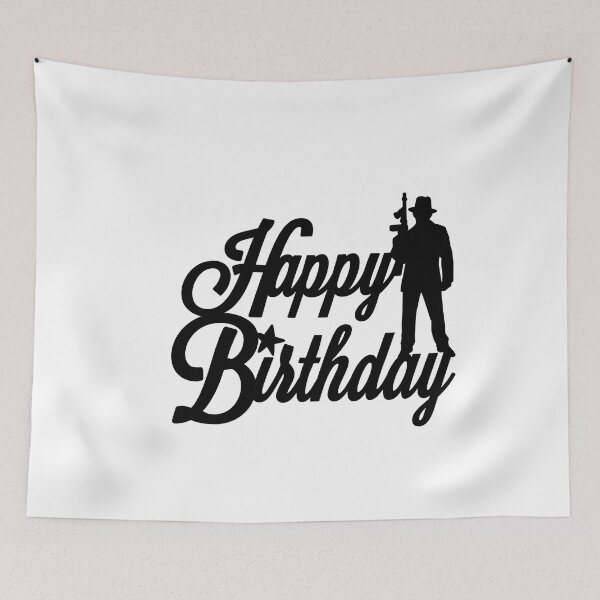 Item preview, Birthday T-Shirt, Happy Birthday T-shirt, Gangster, Mafia theme, Birthday Gift, Design for Man and Ladies ,Boy and Girl ,Classic T-Shirt Gift designed and sold by sixday 7day.