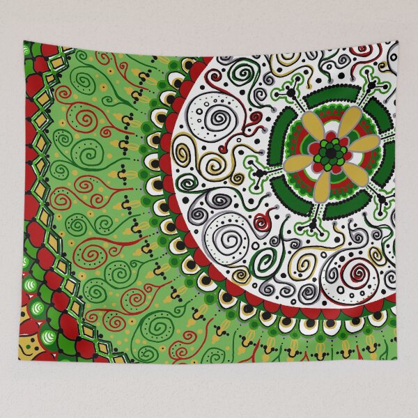 Item preview, Merry Christmas Mandala designed and sold by Clare Wuellner.