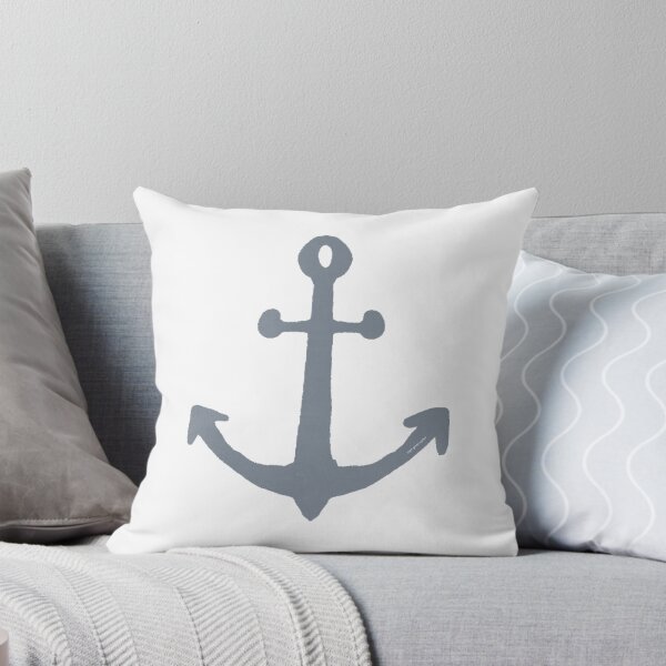 Item preview, Marine Retro Blue Anchor designed and sold by VintageArtByIda.
