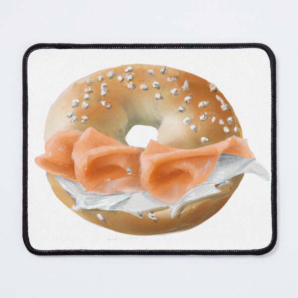 Item preview,  Bagel with salmon and cream cheese - taste of New York designed and sold by Woodchucky.