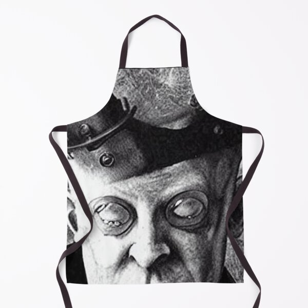 Item preview, Cyberpunk Aleister Crowley The Great Beast of Thelema Black and White Drawing as Cyber Wizard designed and sold by Ataraxia  Apparel.